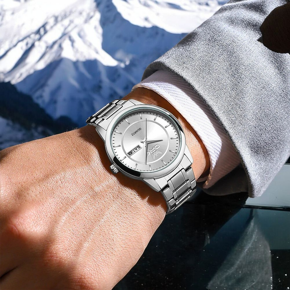 Fashionable Calendar Luminous Waterproof Quartz Watch