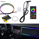 Car Atmosphere LED Light Bar Hidden Modification