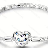 Silver-plated Gold Snake-chain Charm Bracelet Base Chain