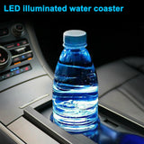 USB Charging Car Led Cup Holder Water Mat