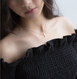 Cross clavicle necklace