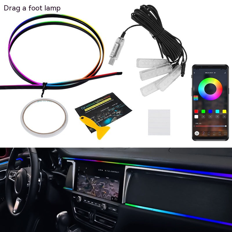 Car Atmosphere LED Light Bar Hidden Modification