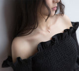 Cross clavicle necklace