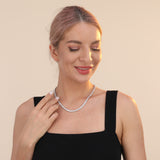 925 Sterling Silver Tennis Chain Authentic Cubic Zirconia