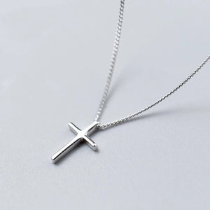 Cross clavicle necklace