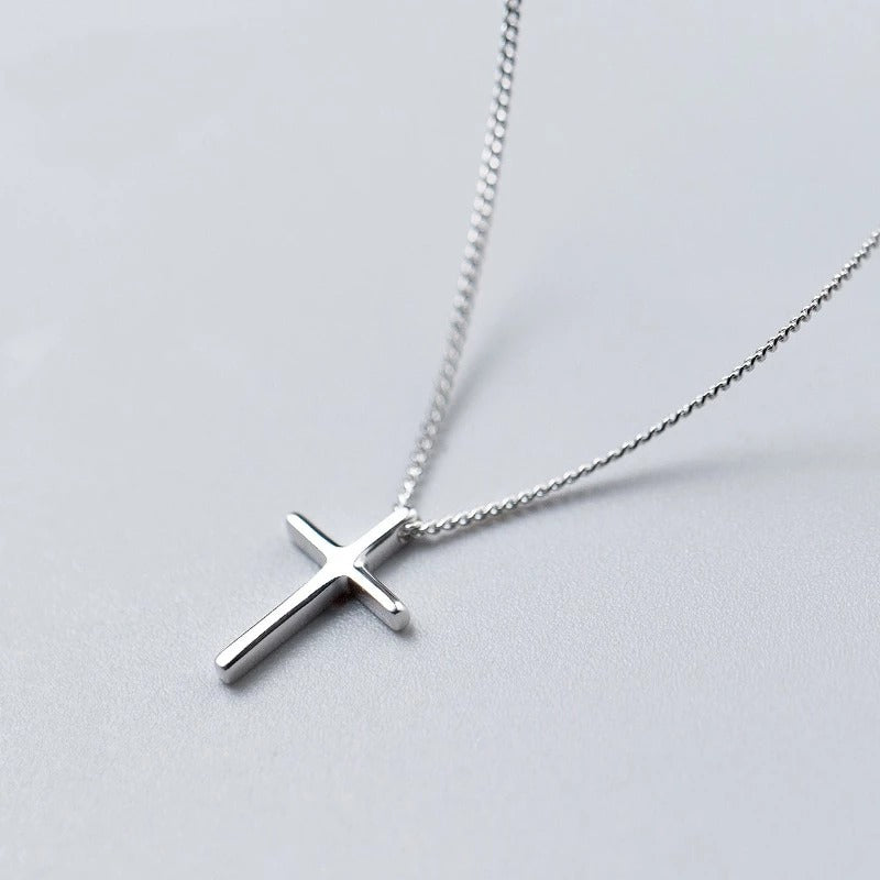 Cross clavicle necklace