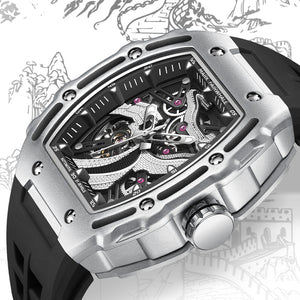 Openwork Carved Luminous Fully Automatic Mechanical Watch