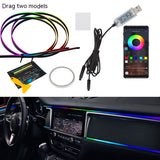 Car Atmosphere LED Light Bar Hidden Modification