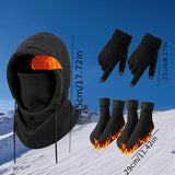Winter Warm Hat Gloves Socks Set
