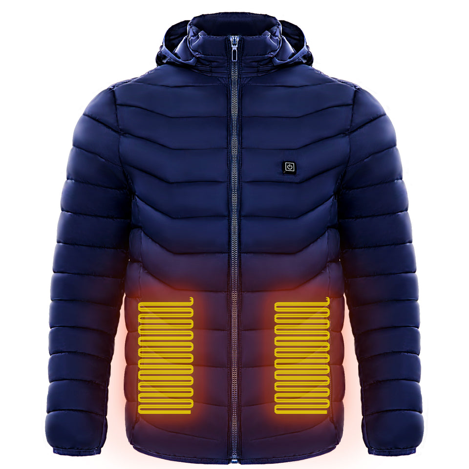 Men Heated Puffer Jacket Electric Heating Coat
