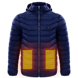 Men Heated Puffer Jacket Electric Heating Coat