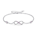 Sterling Silver Infinite Love Symbol Anklet Charm
