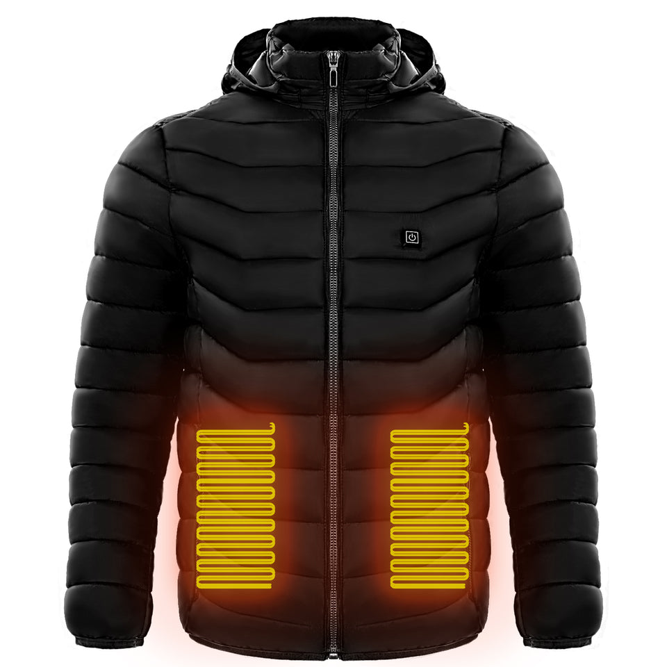 Men Heated Puffer Jacket Electric Heating Coat