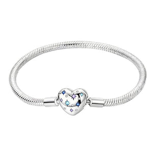 Silver-plated Gold Snake-chain Charm Bracelet Base Chain