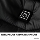 Men Heated Puffer Jacket Electric Heating Coat