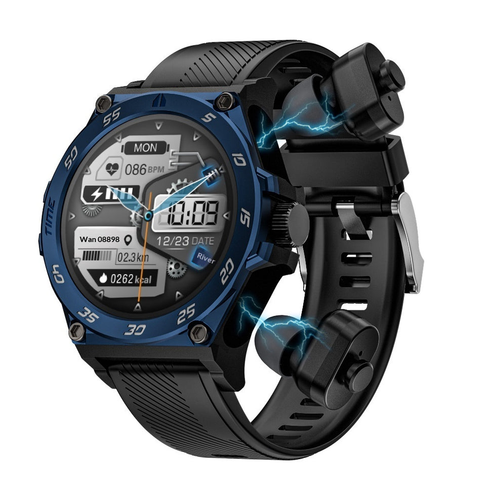 Smartwatch With Bluetooth Calling And TWS Earbuds In One